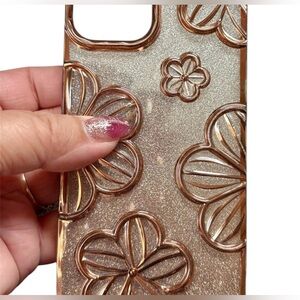 Gold Floral Phone Case-iphone13